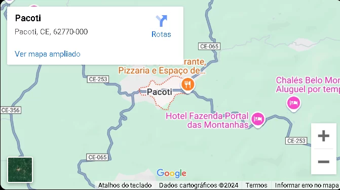 mapa pacoti